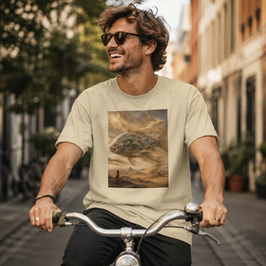 Oversized T-Shirt The Fishy Fish Abstrakt