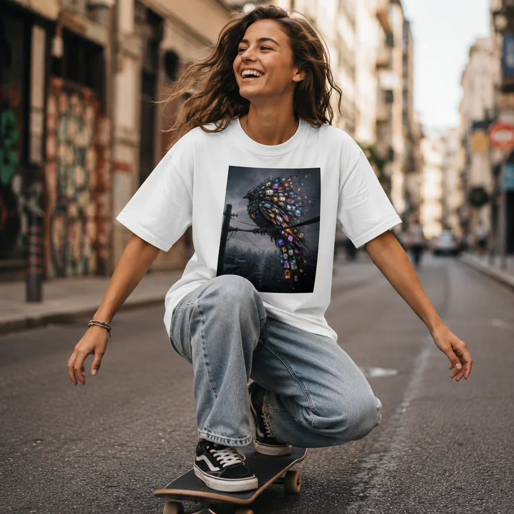 Oversized T-Shirt Mockingbird Abstrakt