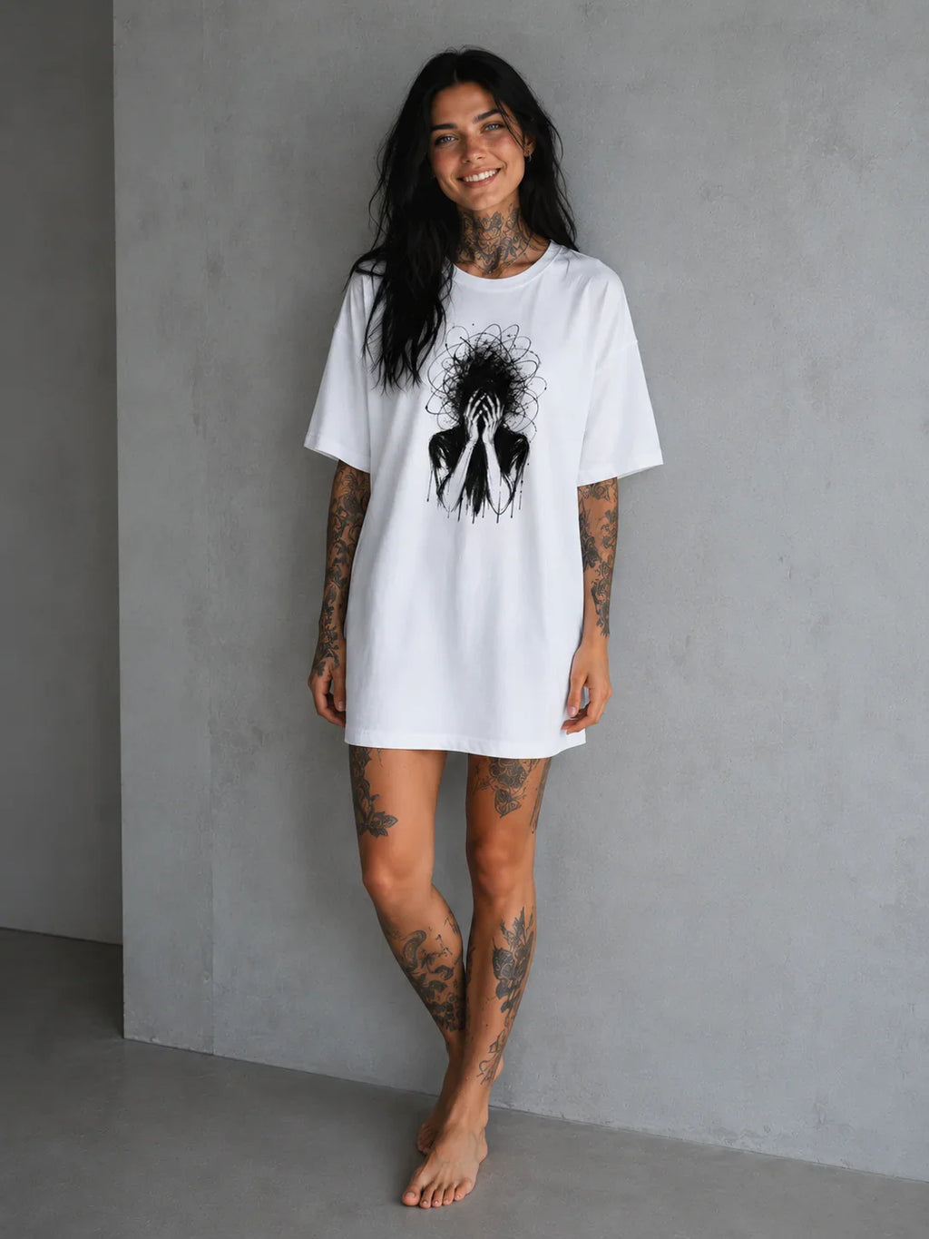 Woman Longshirt PRIVE COLLECTIVE B&W EDITION