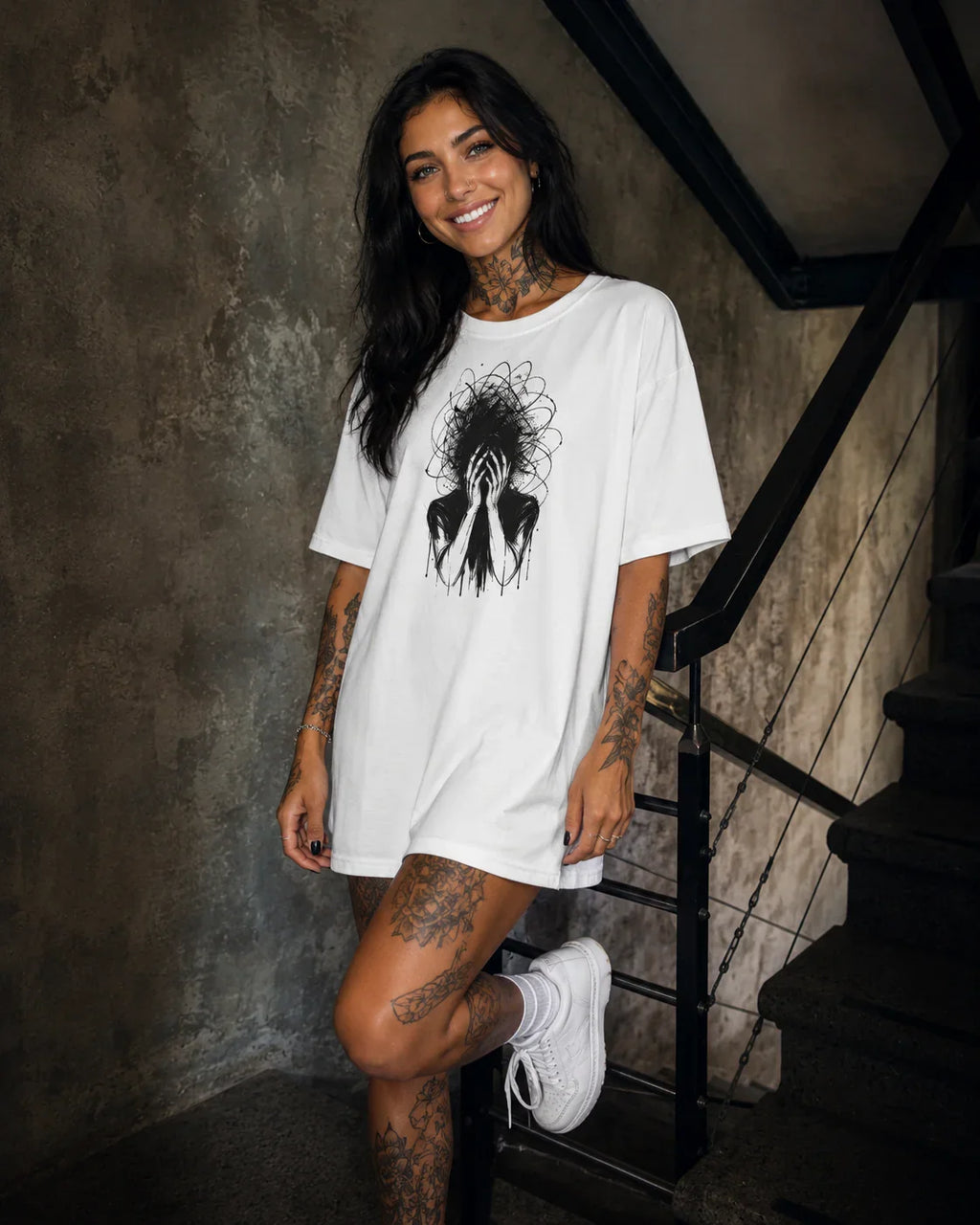 Woman Longshirt PRIVE COLLECTIVE B&W EDITION