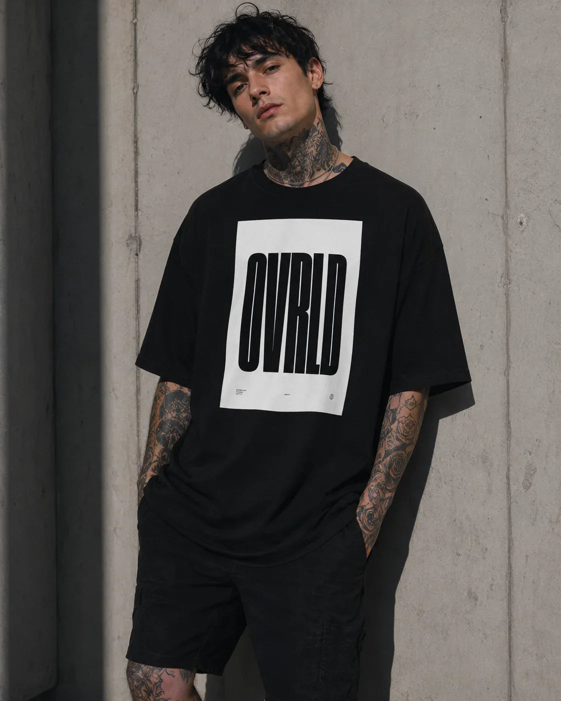 Oversized T-Shirt OVRLD PRIVE COLLECTIVE B&W EDITION