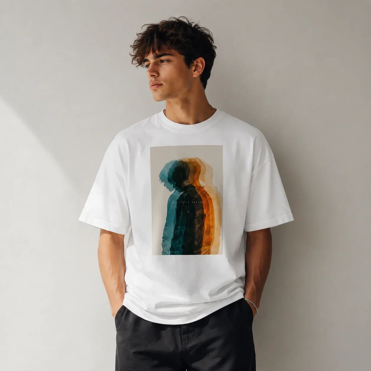 Oversized T-Shirt Multiple Abstrakt