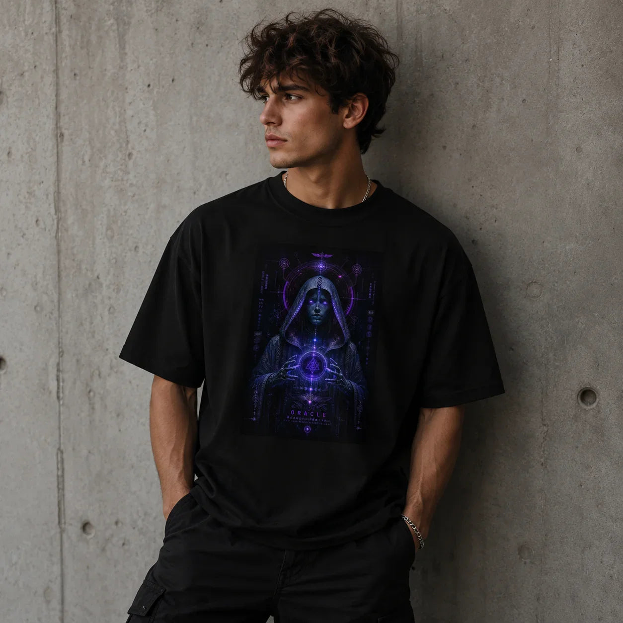 Oversized T-Shirt Oracle Abstrakt