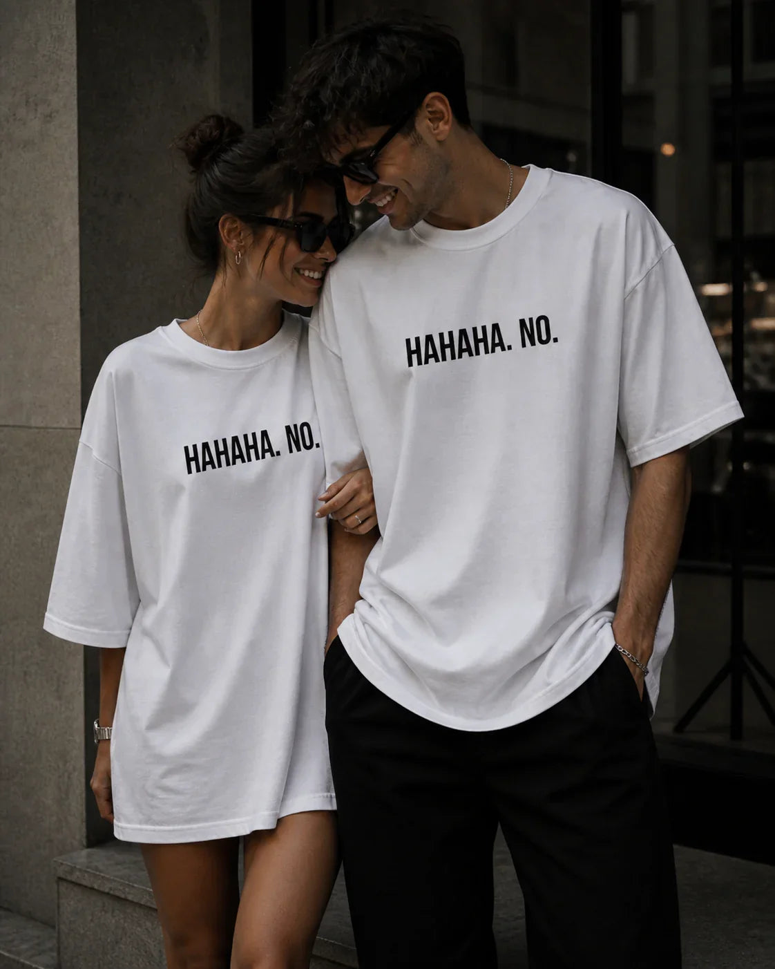 Oversized T-Shirt HaHaHa PRIVE COLLECTIVE B&W EDITION