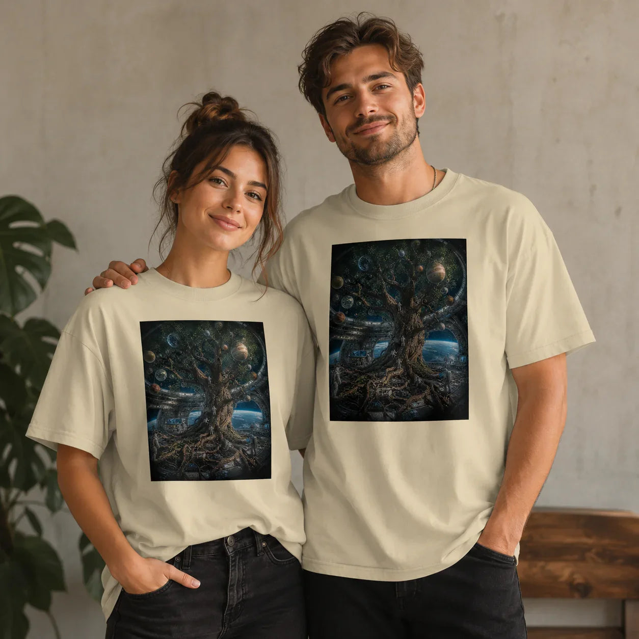 Oversized T-Shirt The Tree of Agaram Abstrakt
