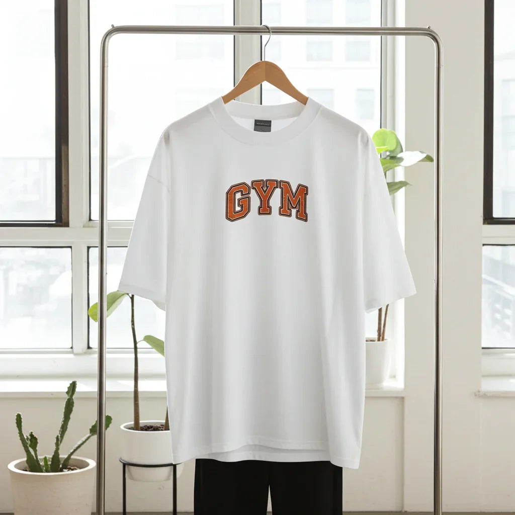 organic oversized high neck t-shirt