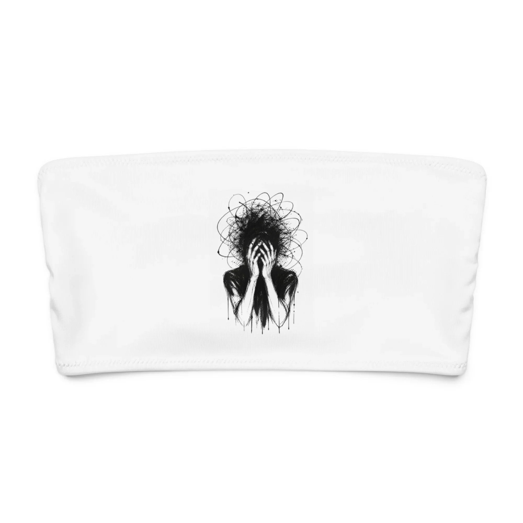 Bandeau Bikini Top PRIVE COLLECTIVE B&W EDITION
