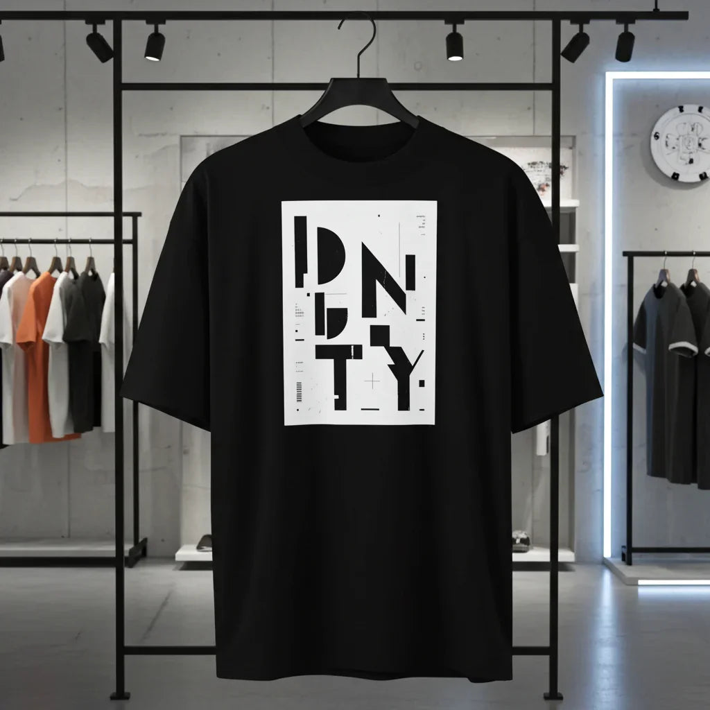 Oversized T-Shirt Idendity PRIVE COLLECTIVE B&W EDITION