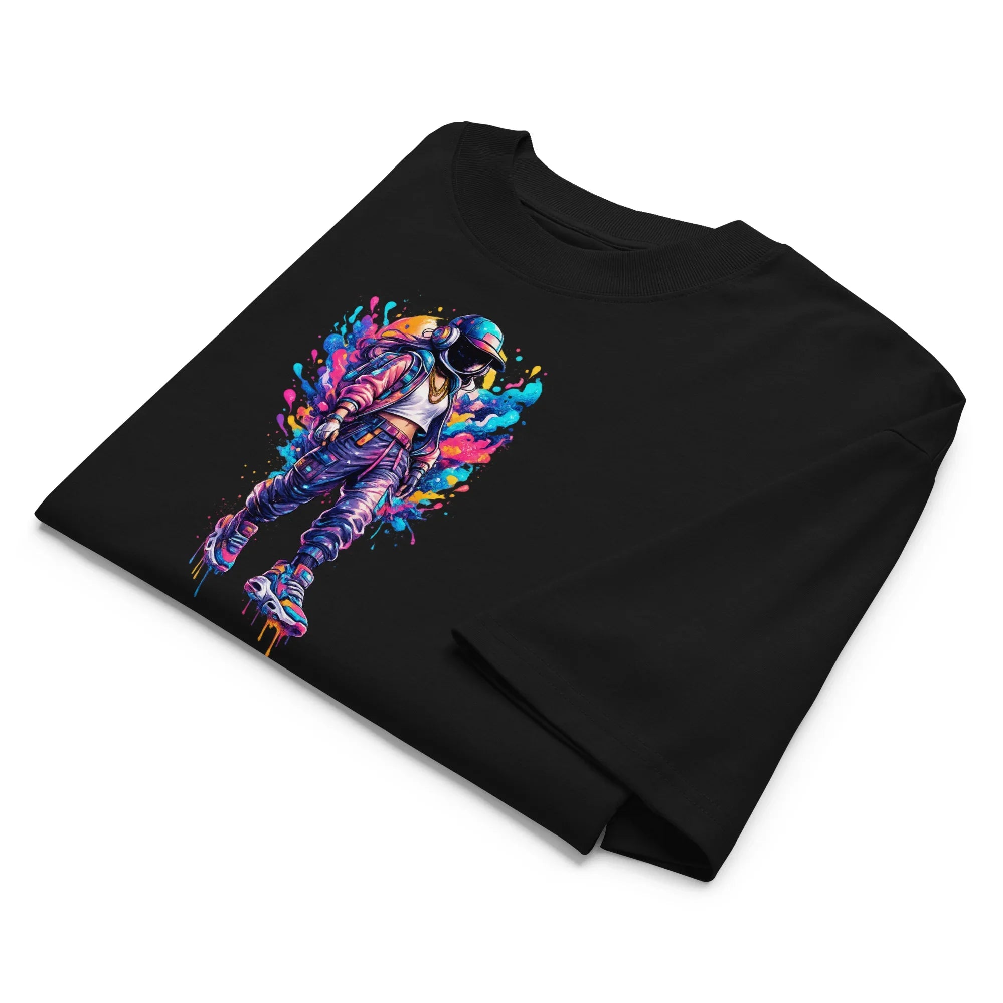 organic oversized high neck t-shirt