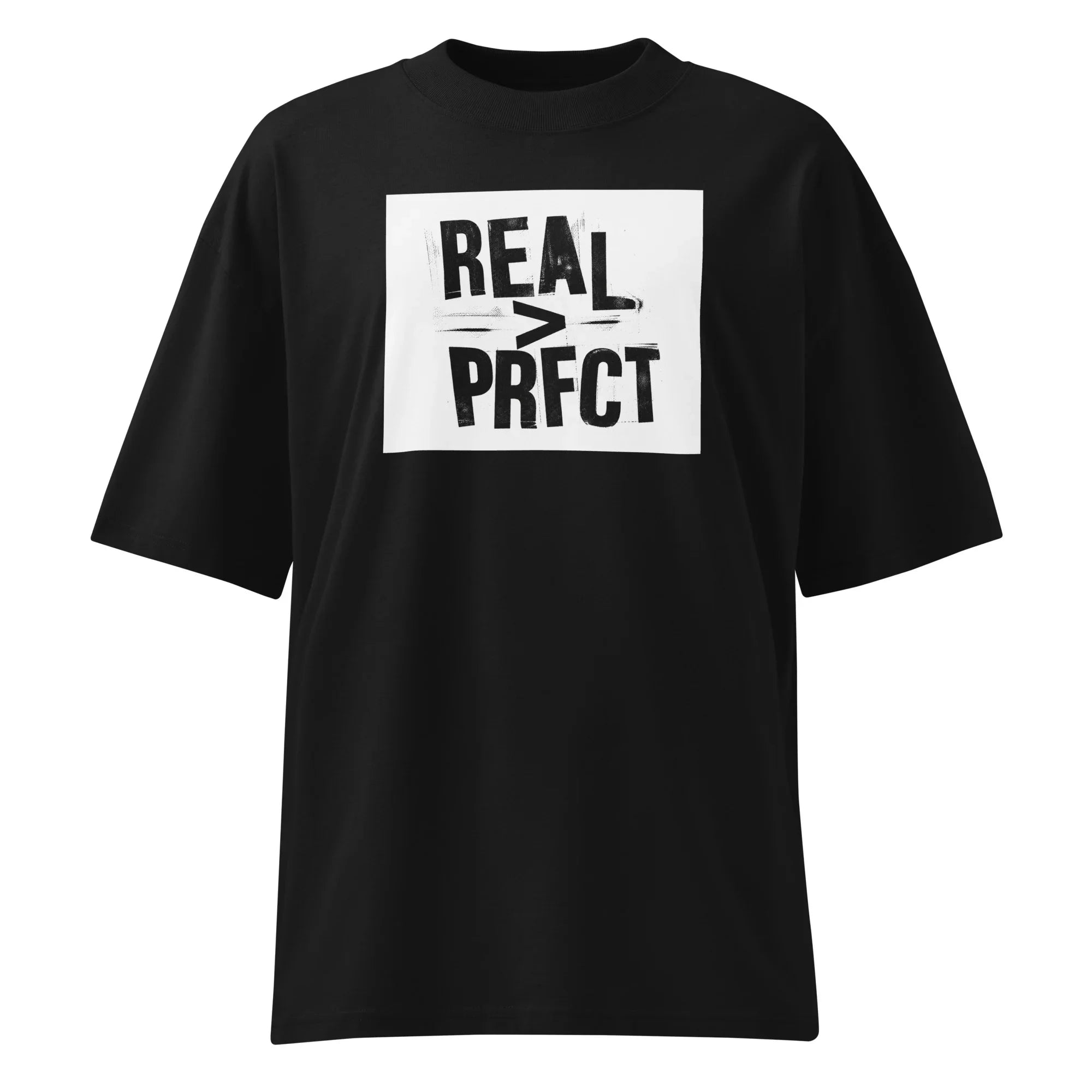 Oversized T-Sirt Real PRFCT PRIVECOLLECTIVE B&W EDITION