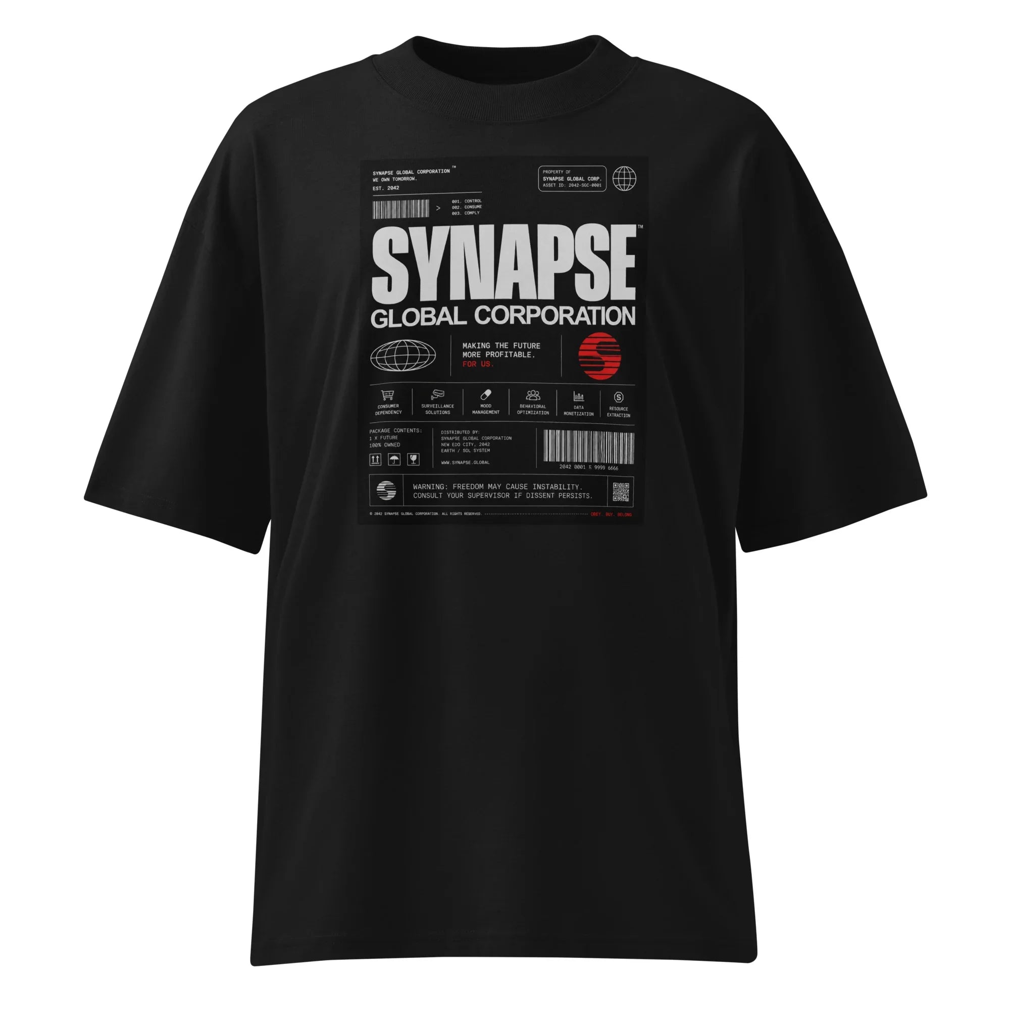Oversized T-Shirt Synapse Abstrakt