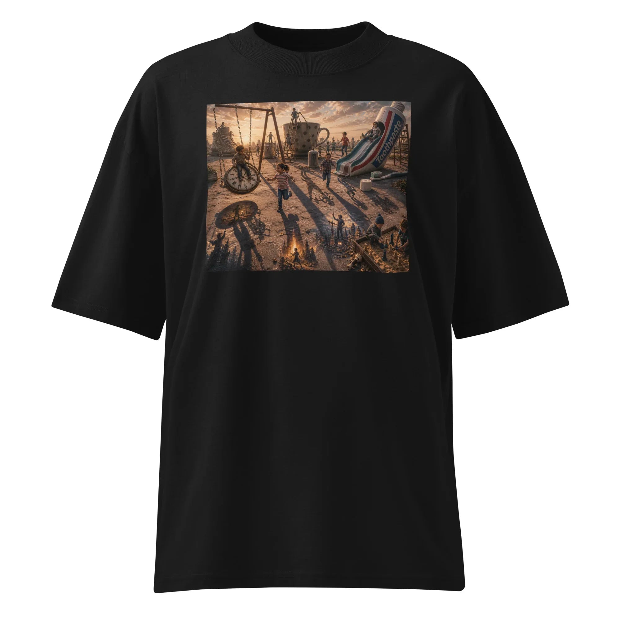 Oversized T-Shirt Future Playground Abstrakt