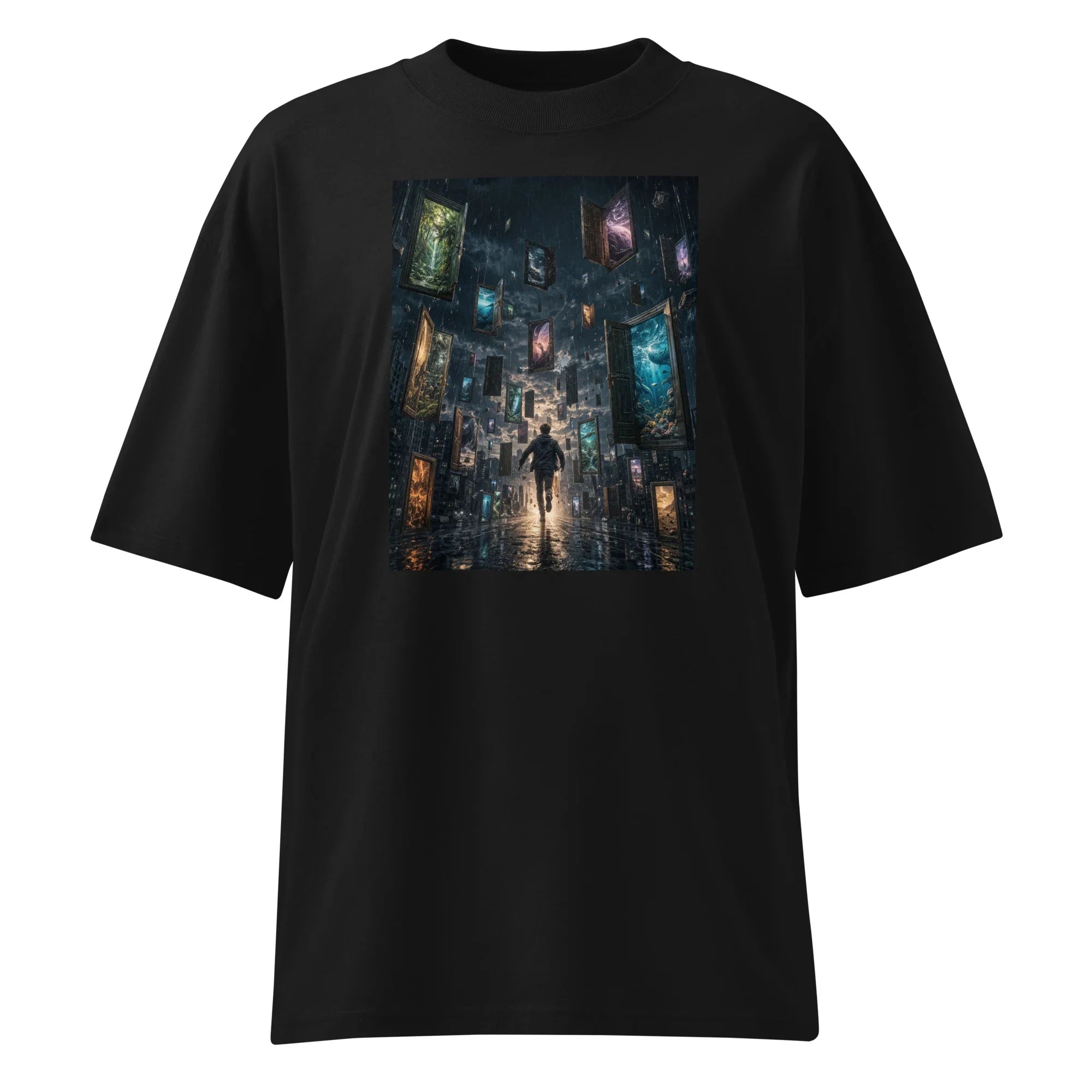 Oversized T-Shirt City run Abstrakt