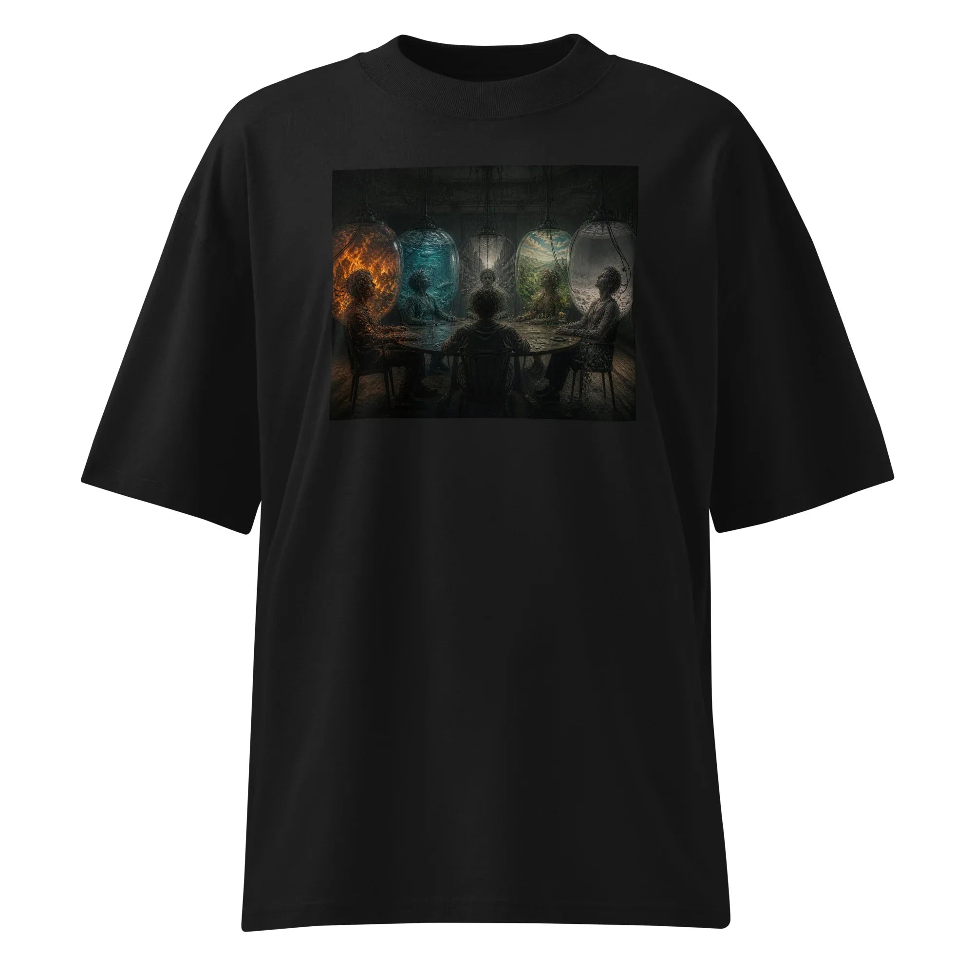Oversized T-Shirt Human Connection Abstrakt