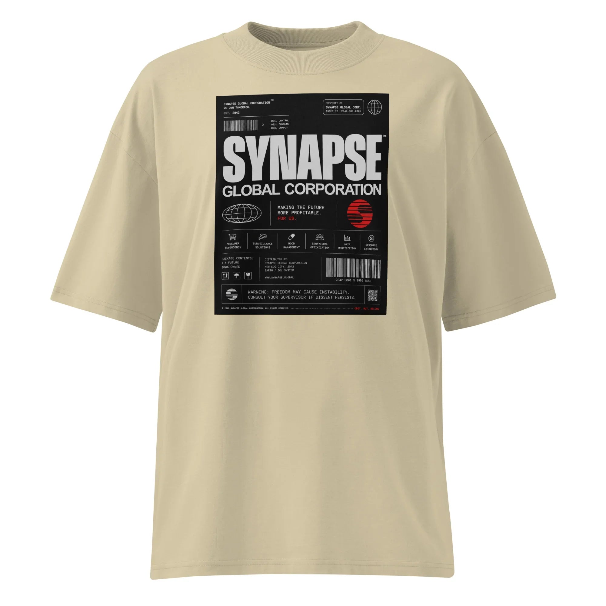 Oversized T-Shirt Synapse Abstrakt