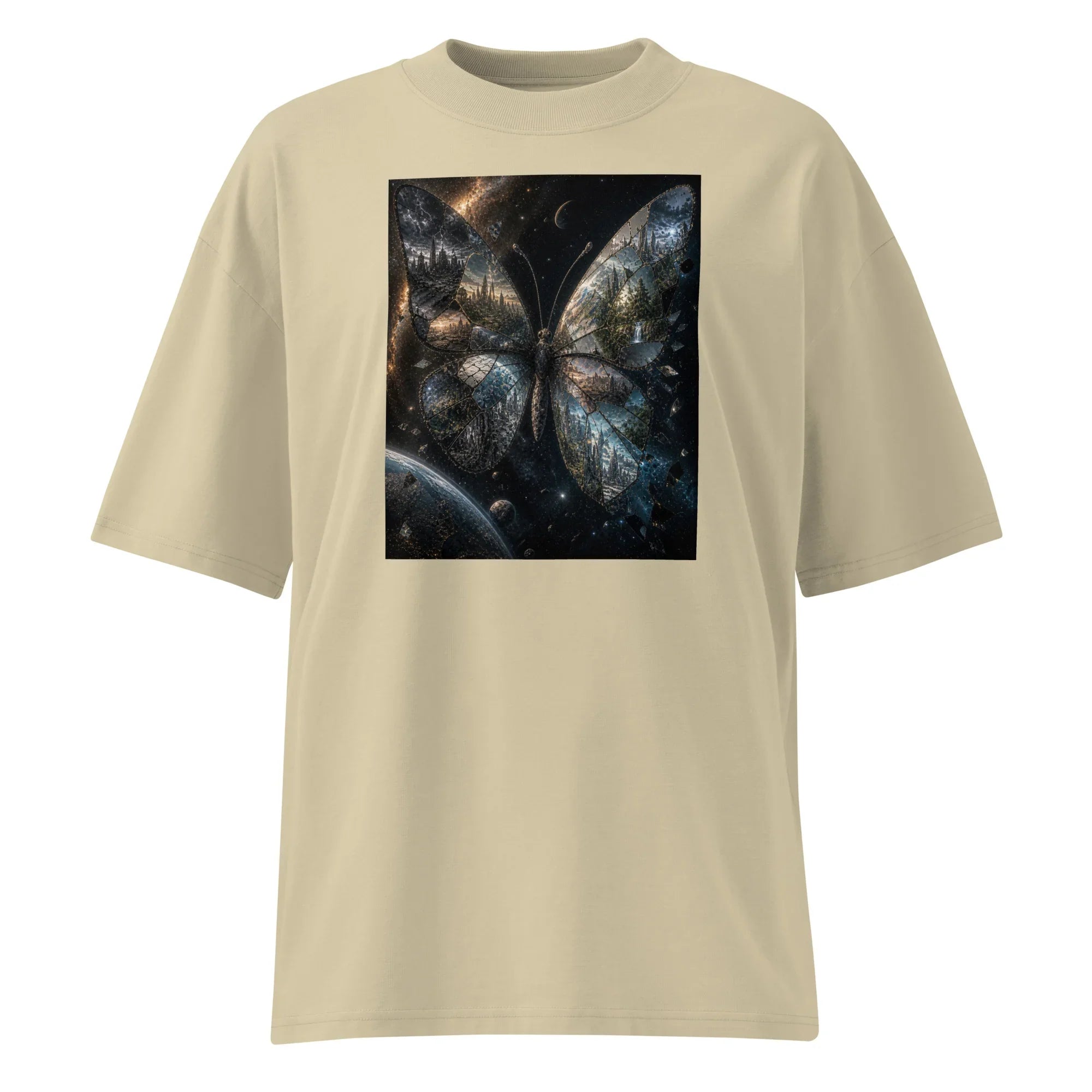 Oversized T-Shirt Butterfluy Effect Abstrakt