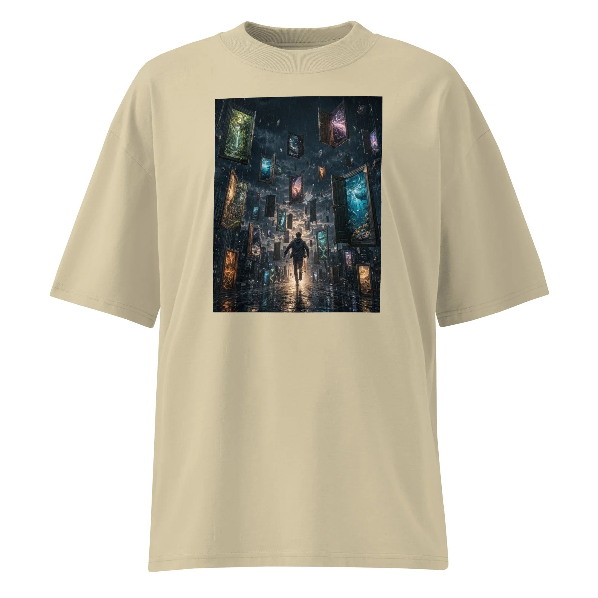 Oversized T-Shirt City run Abstrakt