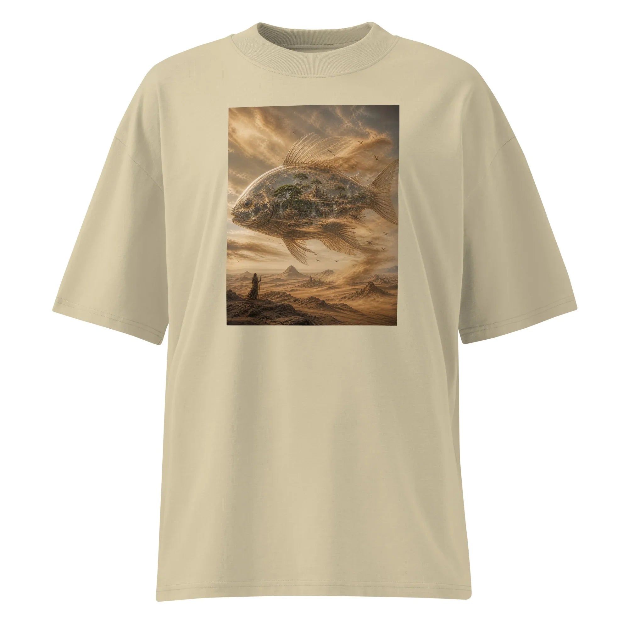 Oversized T-Shirt The Fishy Fish Abstrakt