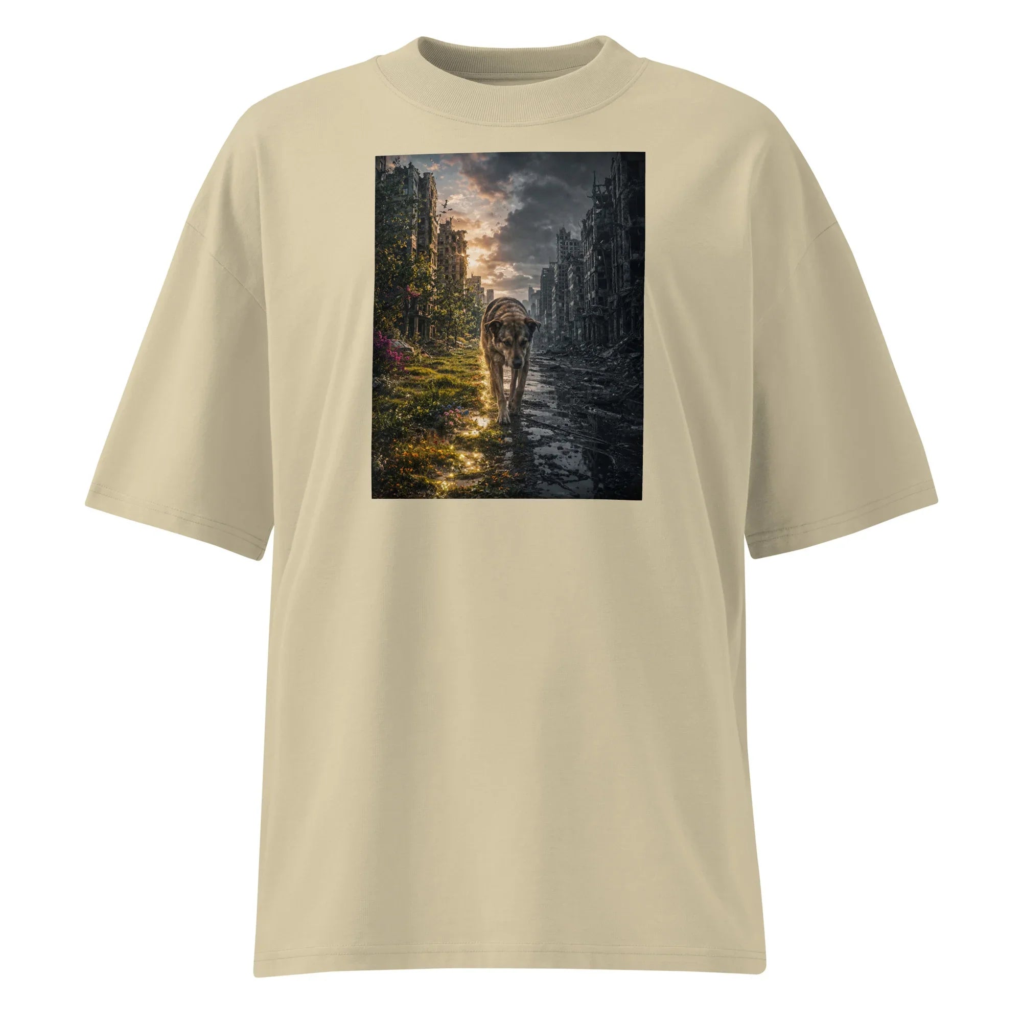 Oversized T-Shirt 2 Worlds Animal Abstrakt