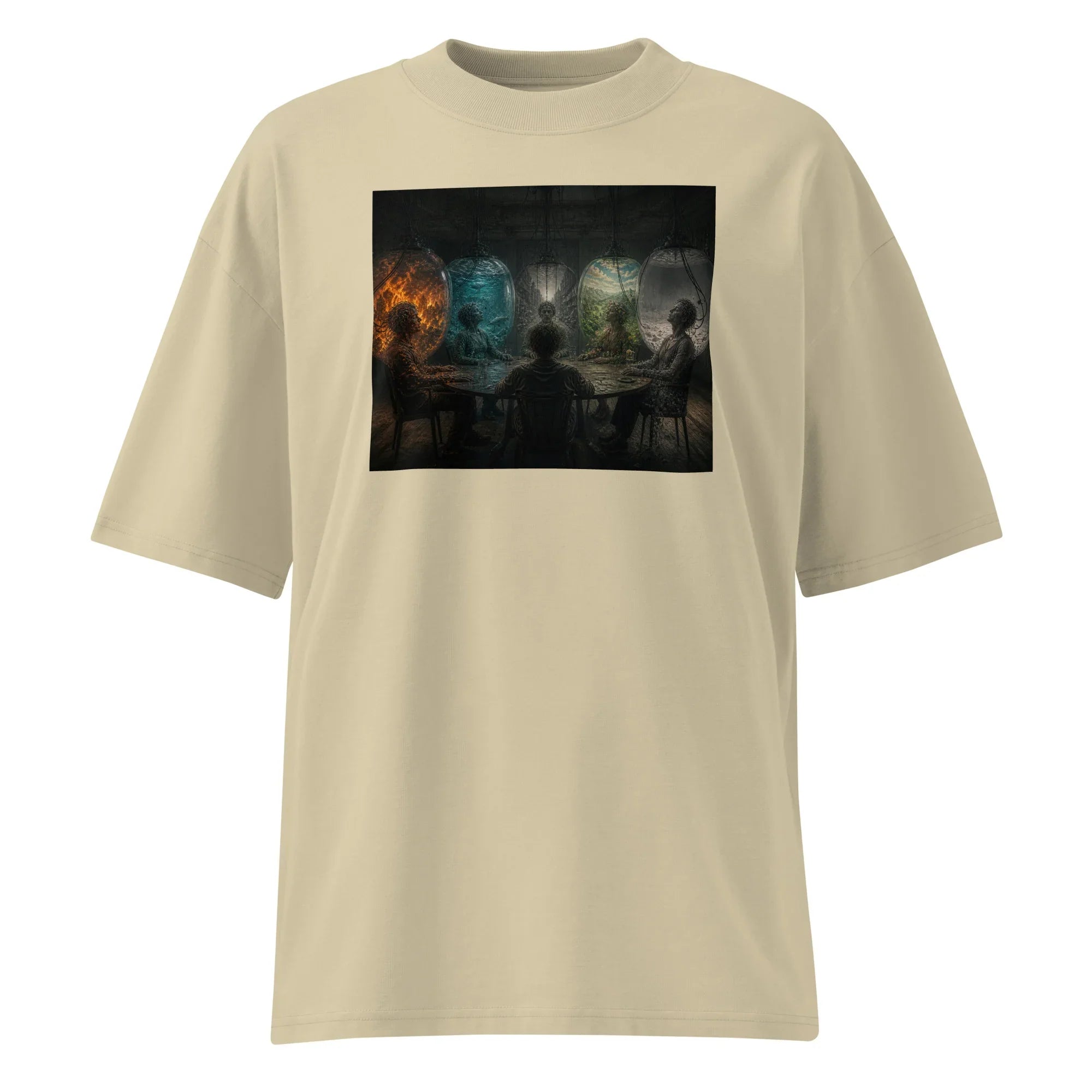 Oversized T-Shirt Human Connection Abstrakt