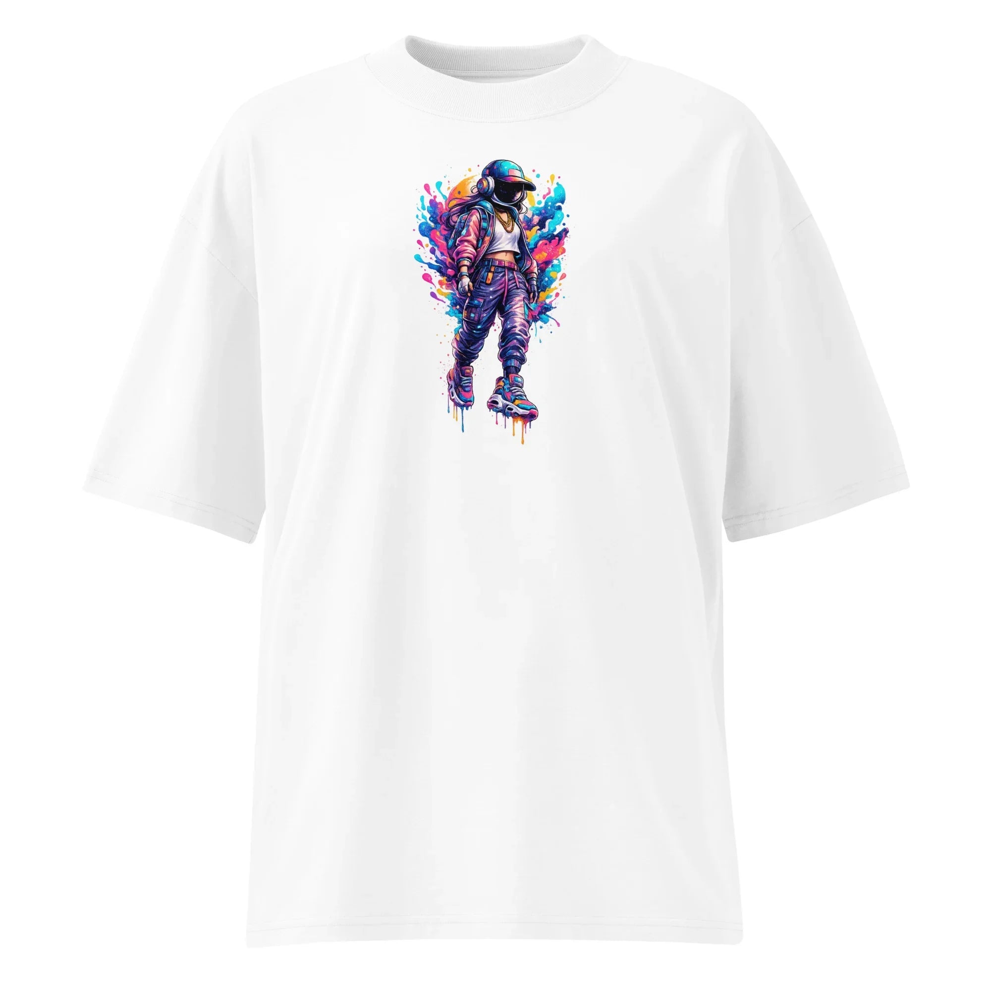 organic oversized high neck t-shirt