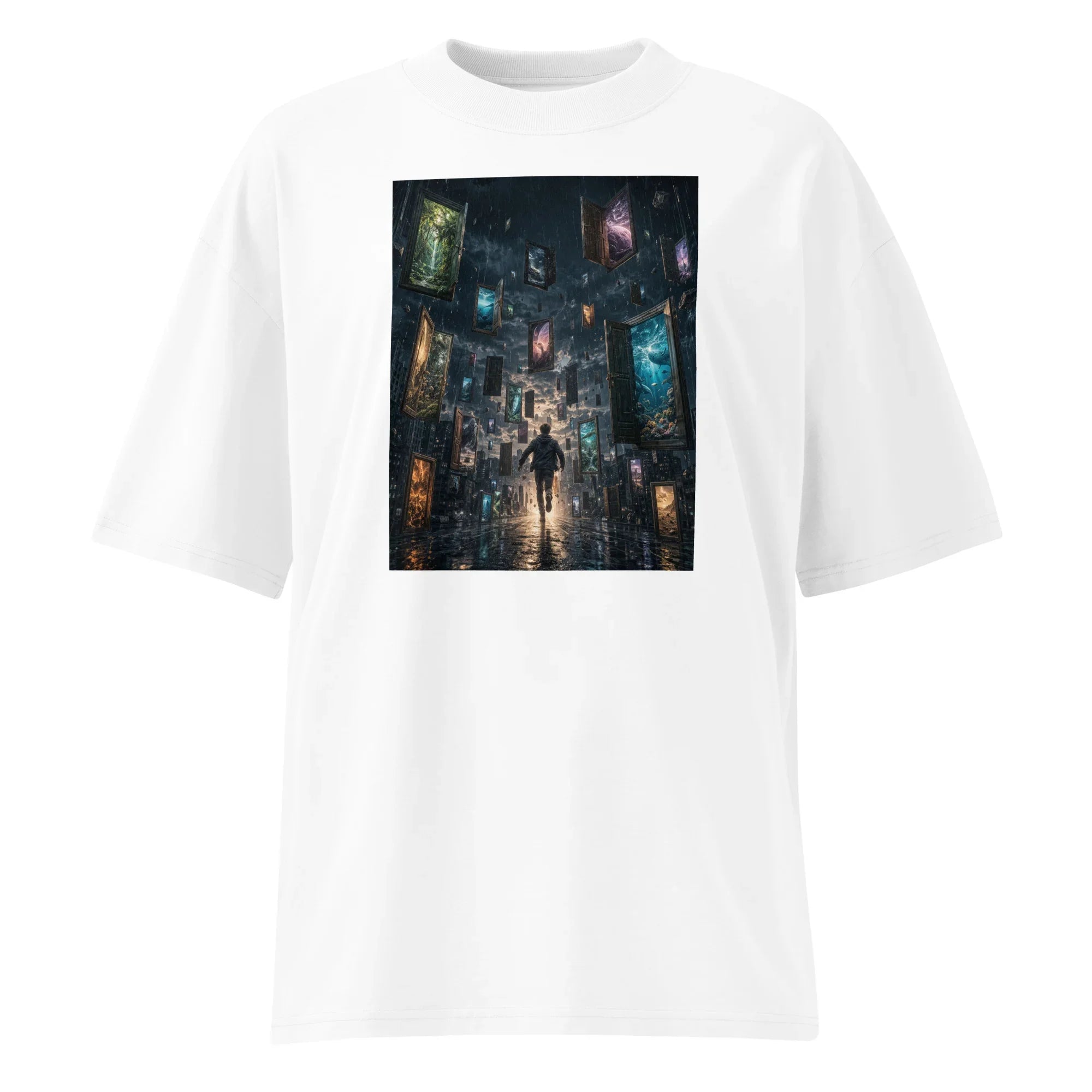 Oversized T-Shirt City run Abstrakt