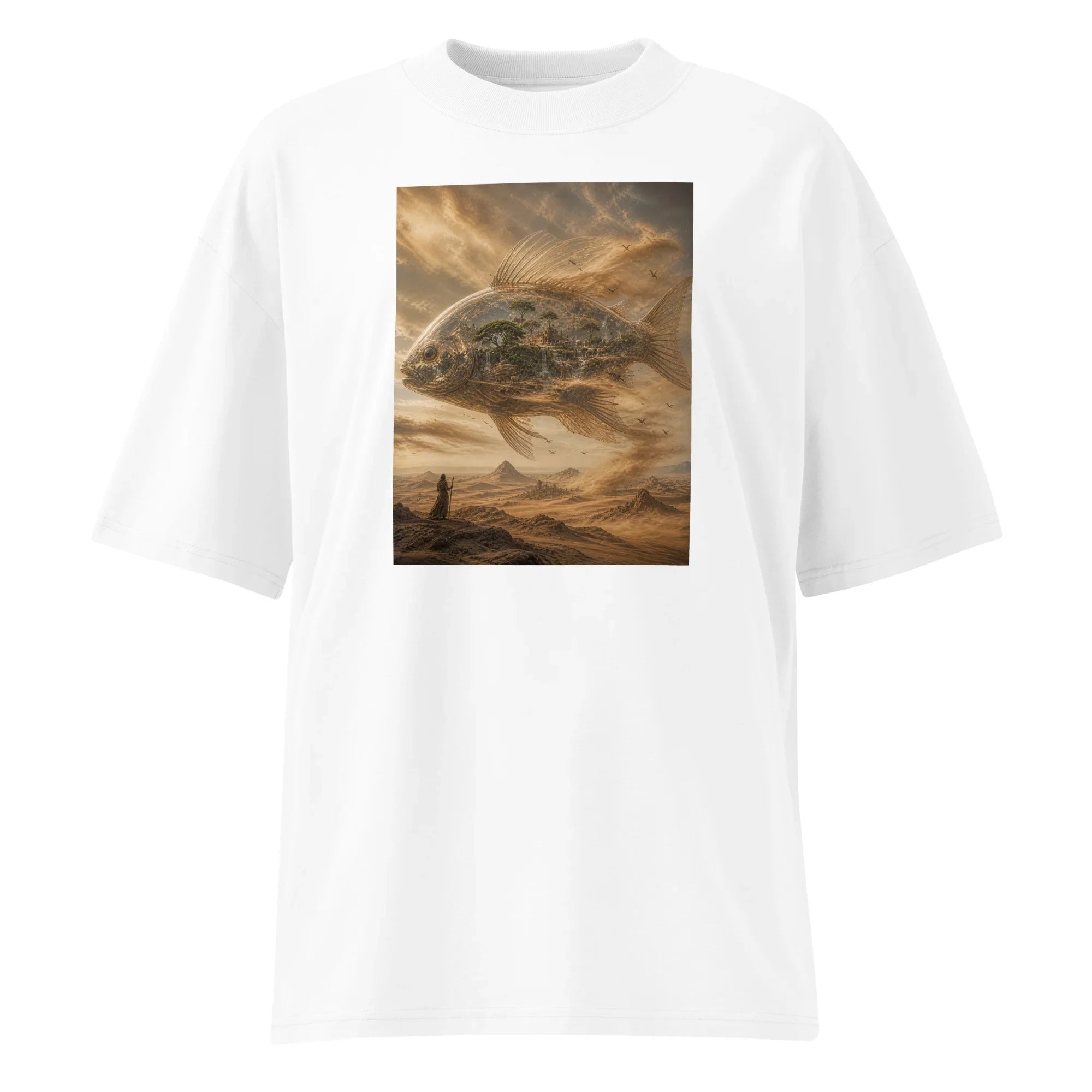 Oversized T-Shirt The Fishy Fish Abstrakt