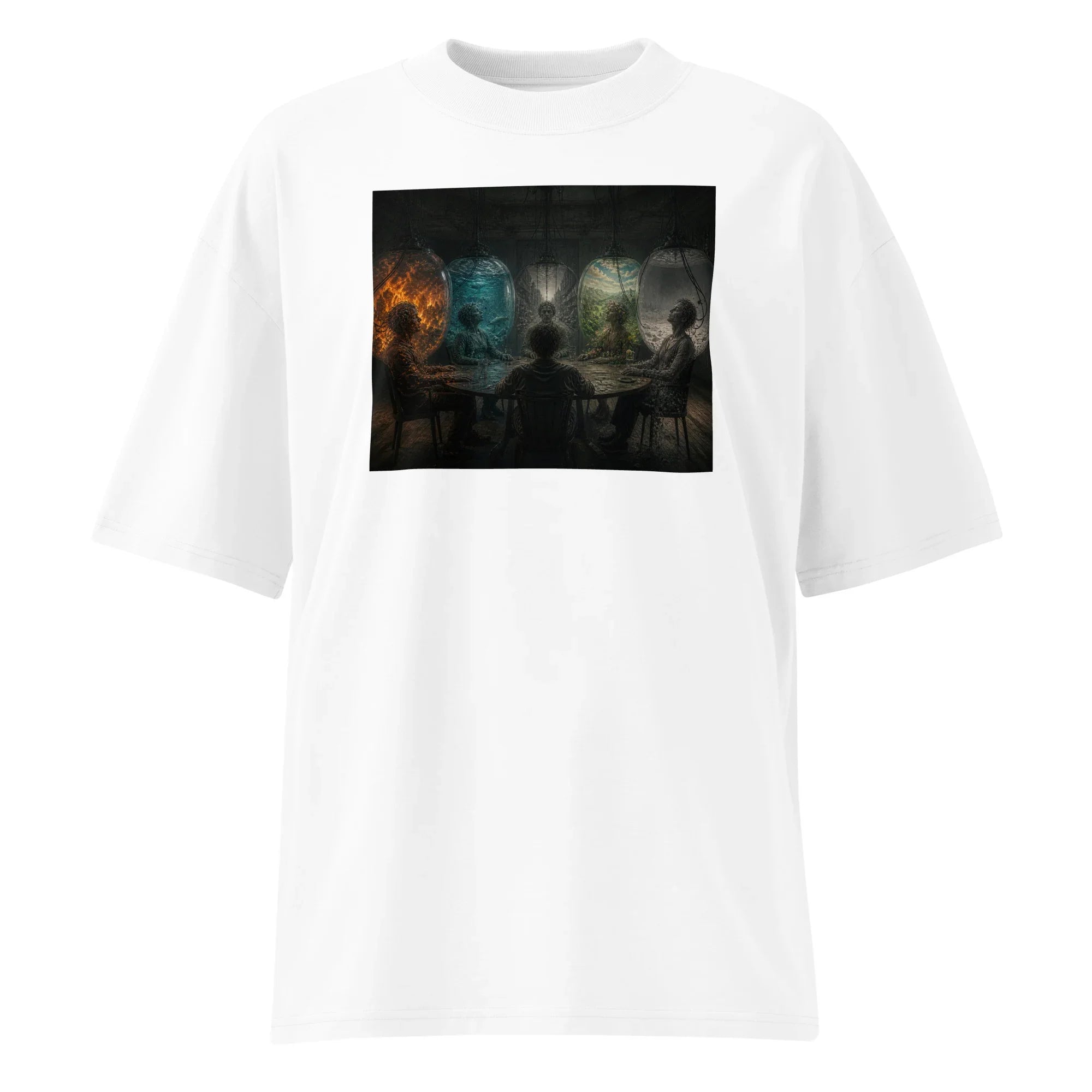 Oversized T-Shirt Human Connection Abstrakt