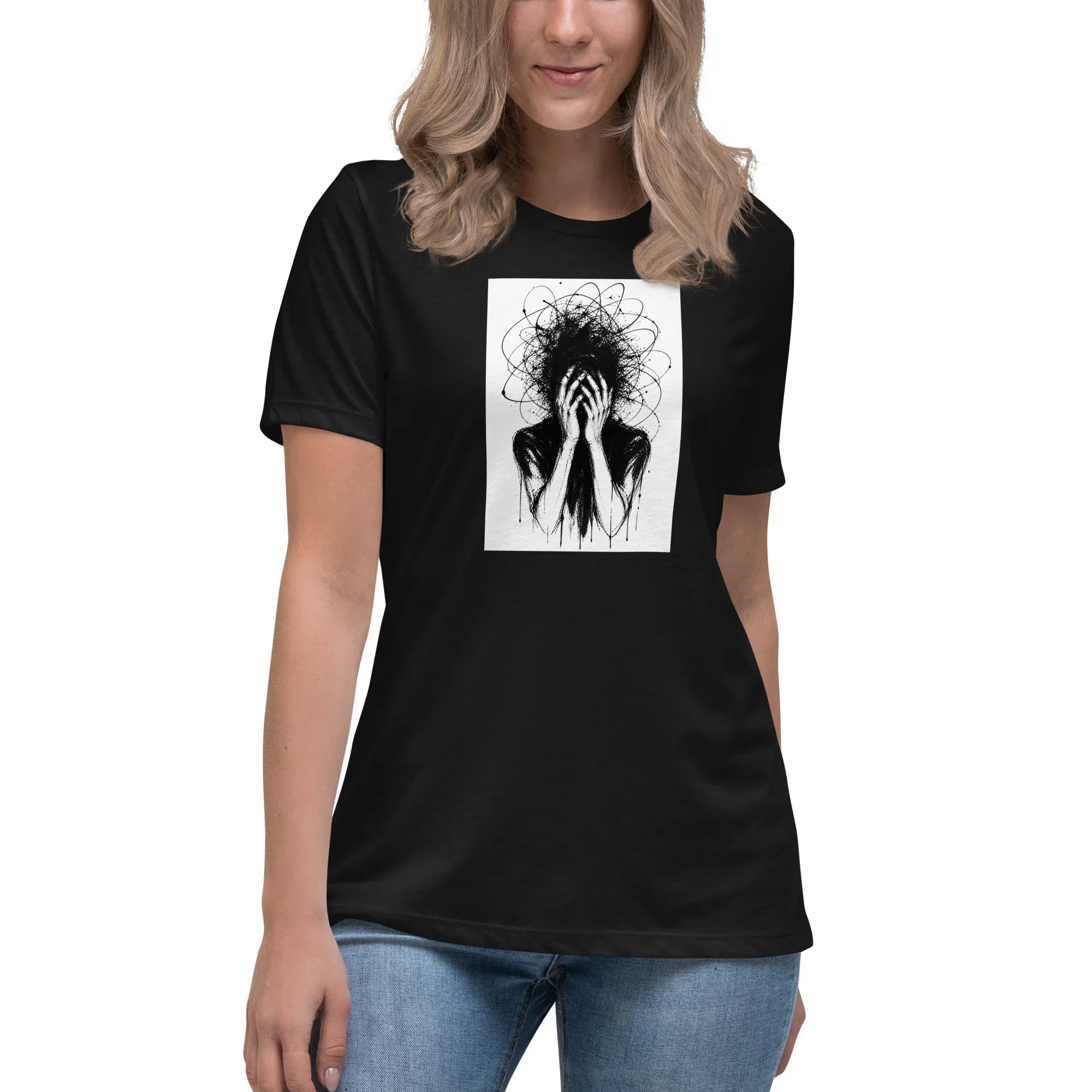 Women T-Shirt INSANE PRIVE COLLECTIVE B&W EDITION