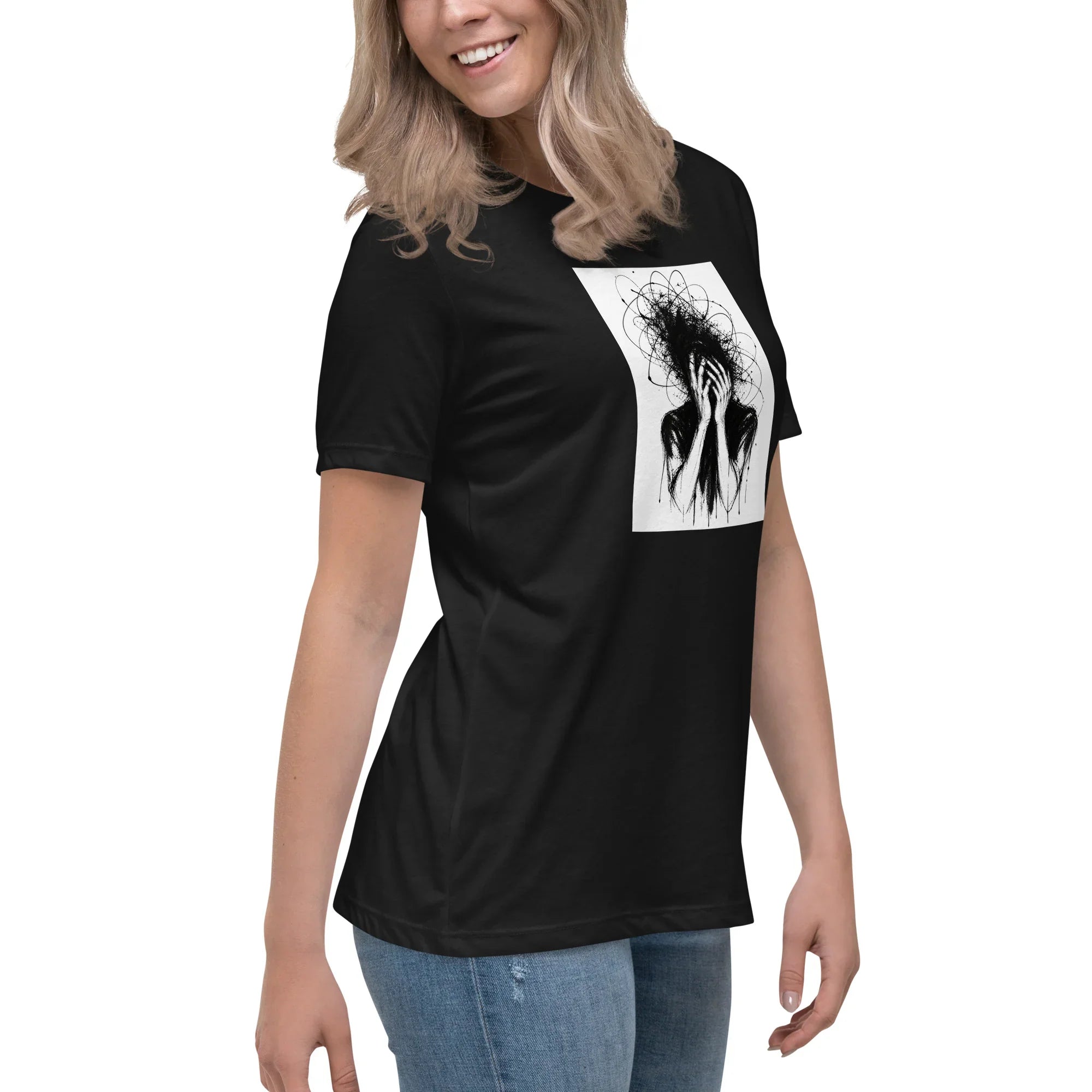 Women T-Shirt INSANE PRIVE COLLECTIVE B&W EDITION